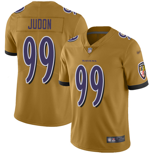 Baltimore Ravens Limited Gold Men Matt Judon Jersey NFL Football #99 Inverted Legend